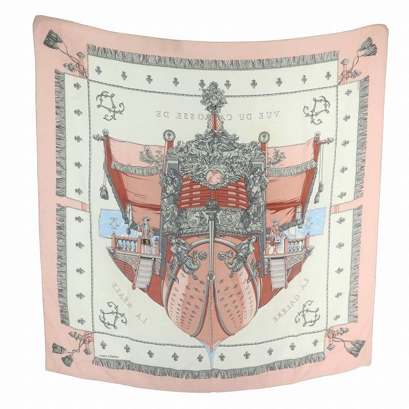 エルメス カレ90 VUE DU CARROSSE DE LAクイーンの戴冠式 HERMES エルメス スカーフ カレ 90 VUE DU CARROSSE DE LA