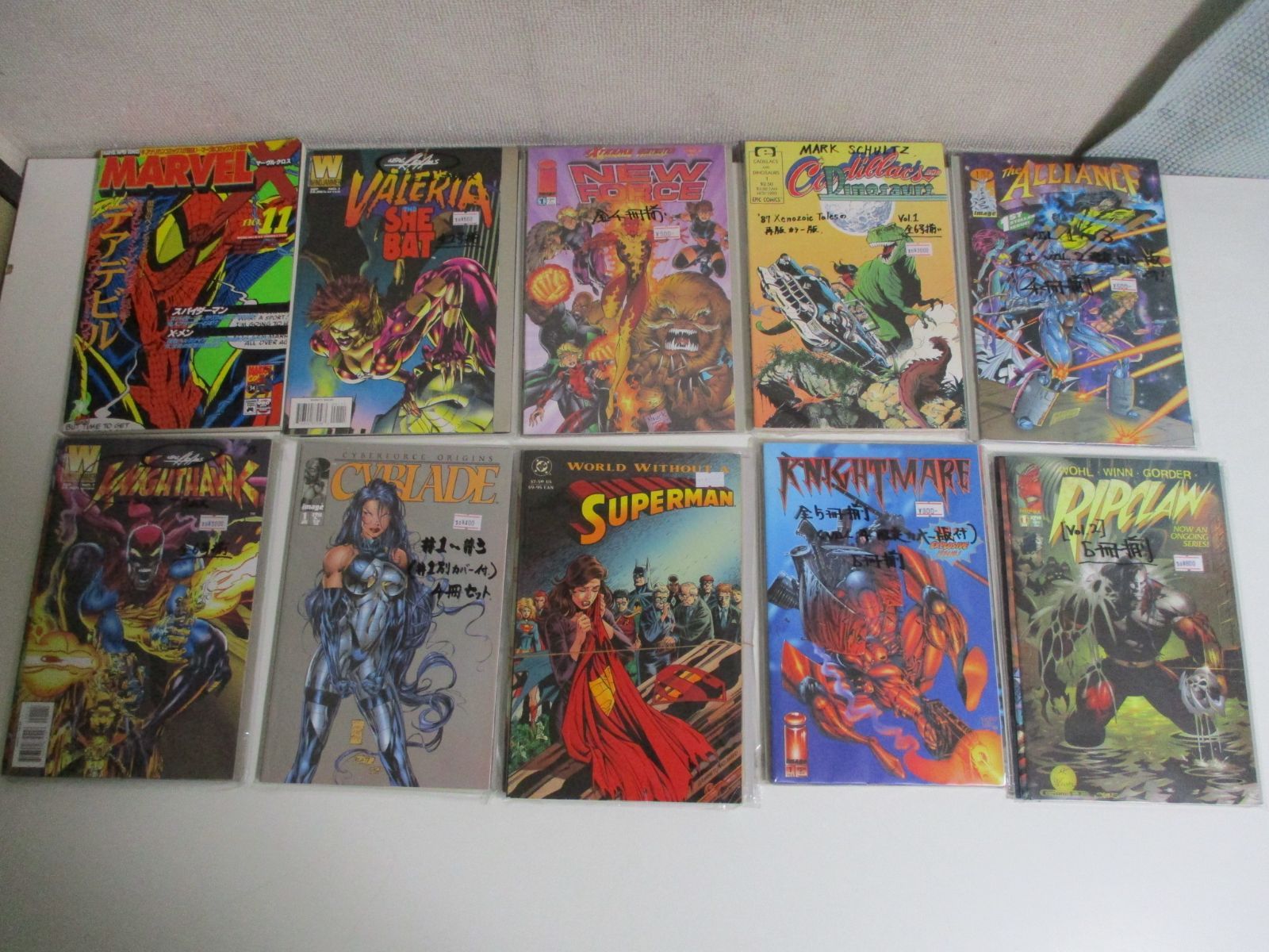  33か9150す アメコミ大量セット X-MEN マーベル スーパーマン 値札付き 洋書 本