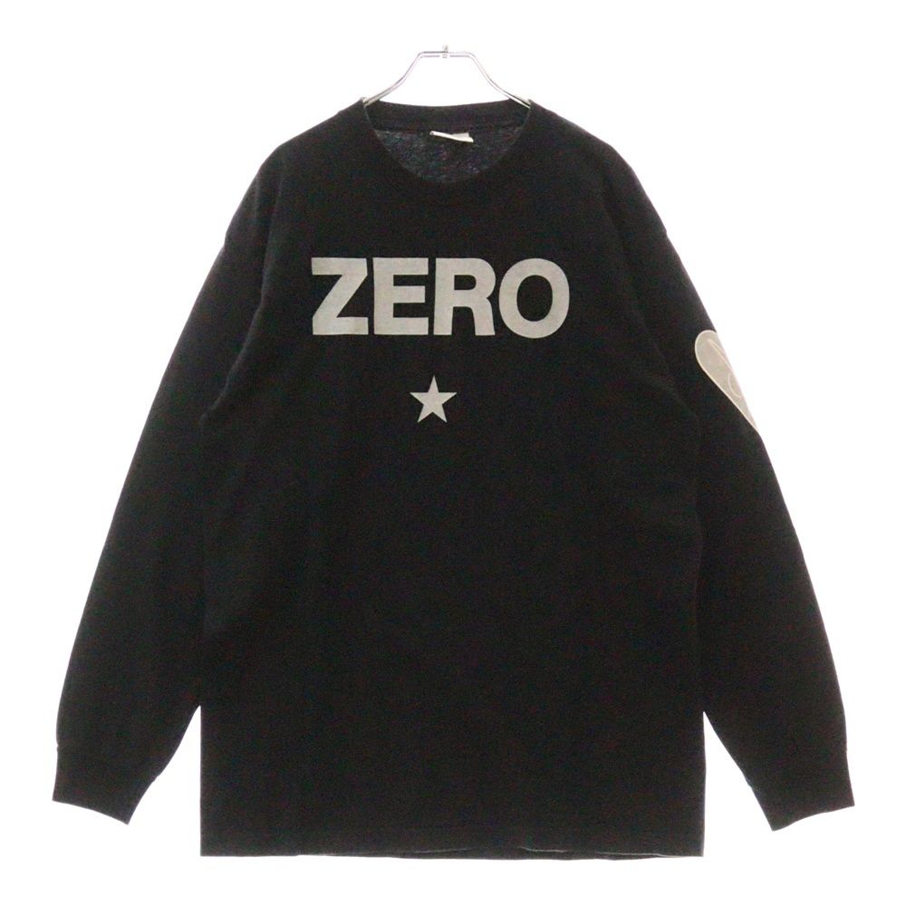 VINTAGE ヴィンテージ 90s The Smashing Pumpkins ZERO スマッシングパンプキンズ ゼロ ロゴプリント クルーネック長袖Tシャツ カットソー ブラック