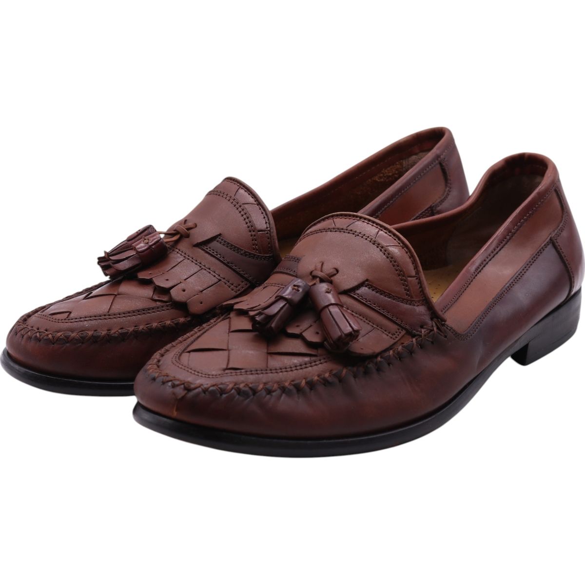 古着 GIORGIO BRUTINI キルト タッセルローファー 9D メンズ27.0cm相当|saa011981