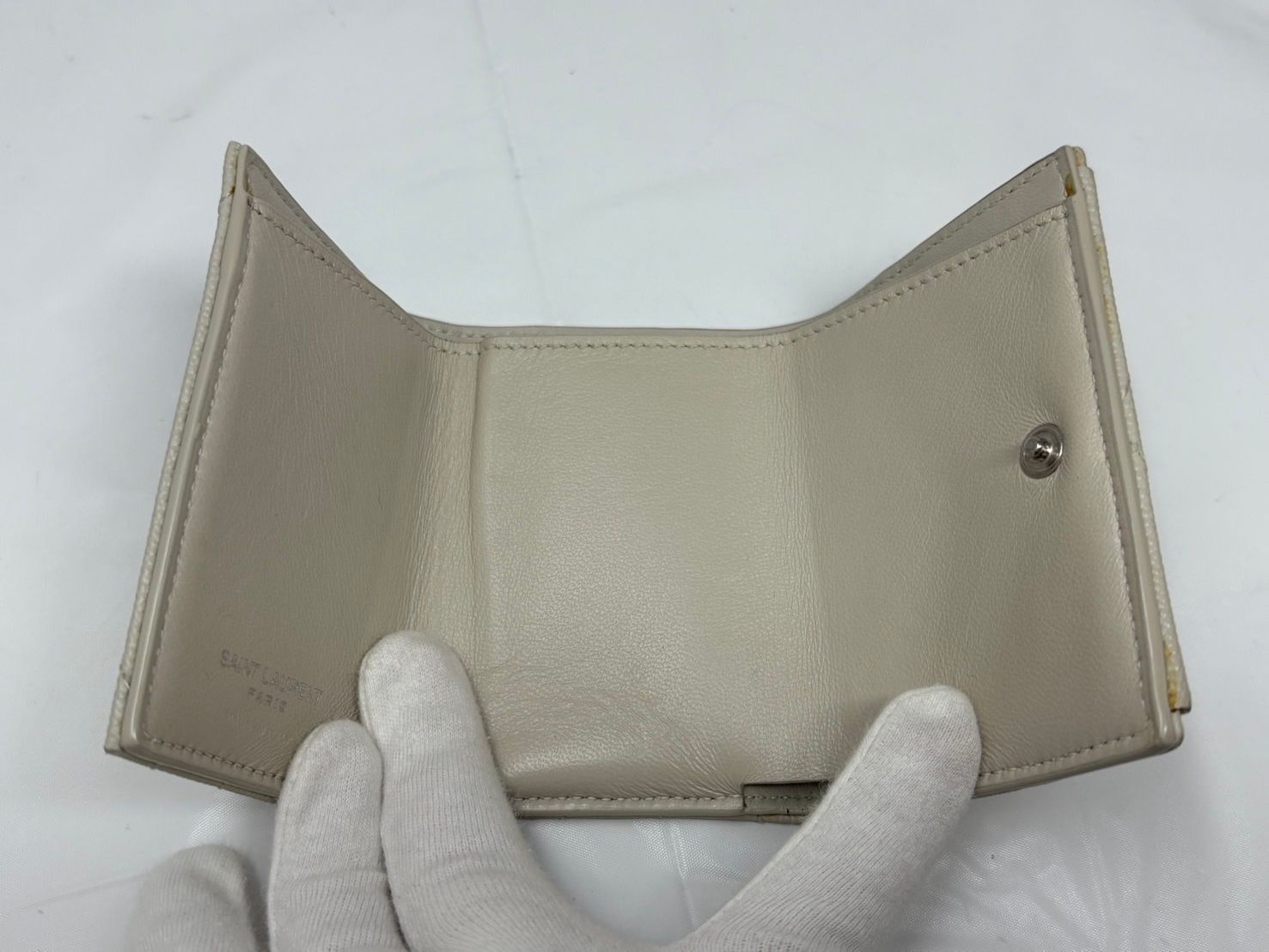 ◇YvesSaintLaurent YSL イヴサンローラン 財布 三つ折り財布 ミニ財布