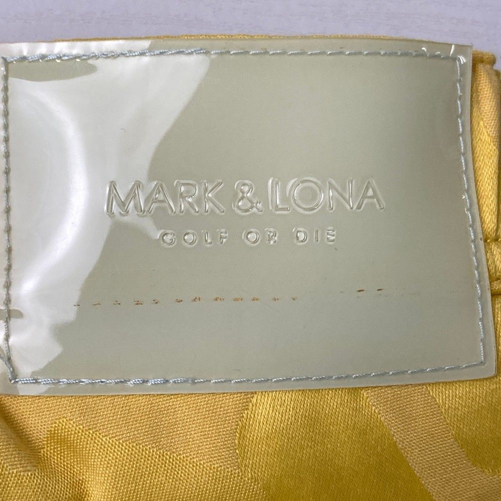 サイズ：48 MARK&LONA マークアンドロナ  ストレッチハーフパンツ スカル 迷彩 カモフラ柄 イエロー系 [240001927560] ゴルフウェア メンズ ストスト サイズ：48 MARK&LONA マークアンドロナ ストレッチハーフパンツ