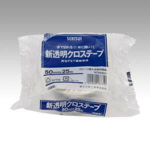 まとめ 梱包テープ セキスイ 新透明クロステープ 透明 N784X03 4901860187350 1巻 ×30セット