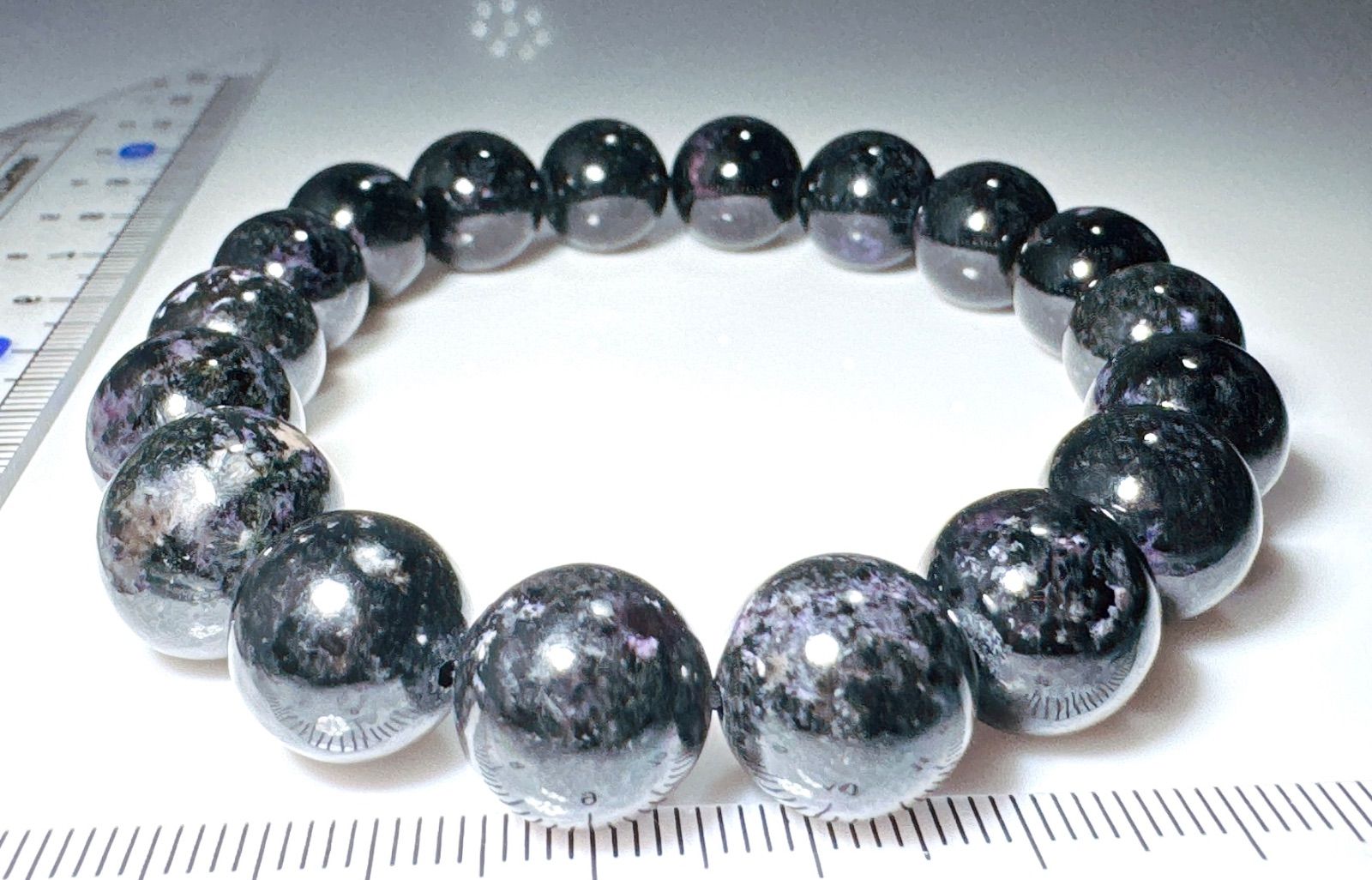 ブラックスギライトブレスレットNO25-2384 TALLINNNEXPO_COM