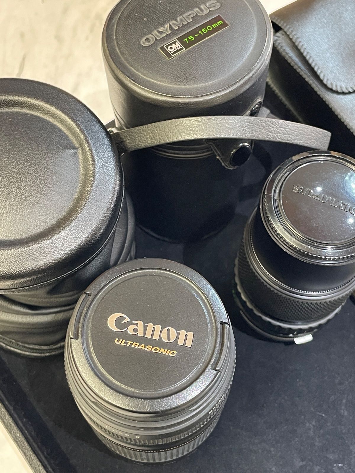 □フィルムカメラ ジャンク品 まとめ レンズ類3点 カメラ5点