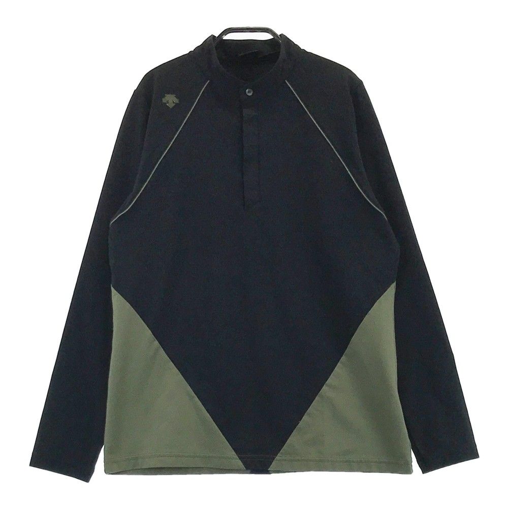 サイズ：M DESCENTE GOLF デサントゴルフ 長袖Tシャツ ブラック