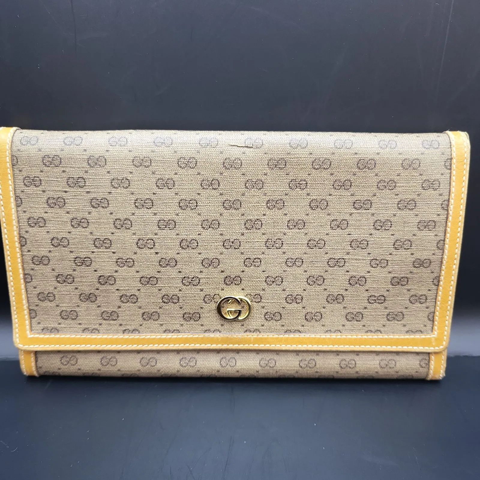 超美品】GUCCI グッチ 長財布 財布 GG柄 レディース メンズ 匿名配送