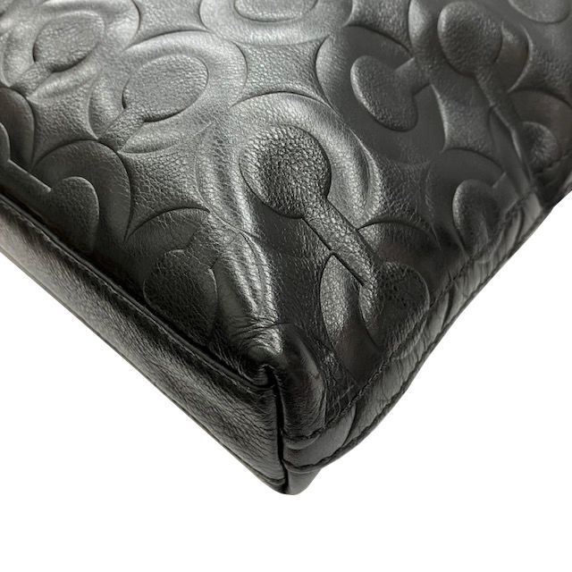 コーチ ショルダーバッグ メッセンジャー レザー 黒 F70105