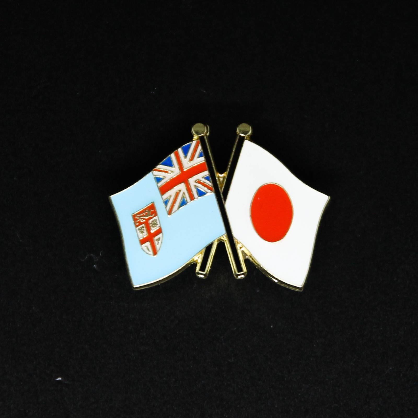 フィジー国旗友好ピンバッジ（フィジー×日本） 国旗ピンバッジのおみせ メルカリ
