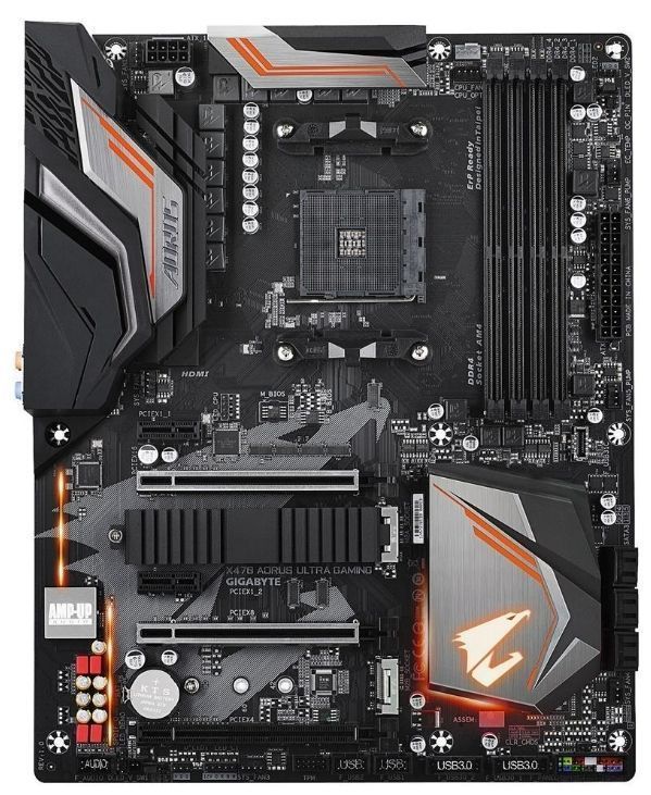 GIGABYTE X470 AORUS ULTRA GAMING AM4 AMD X470 SATA 6Gb|s ATX AMD Motherboard