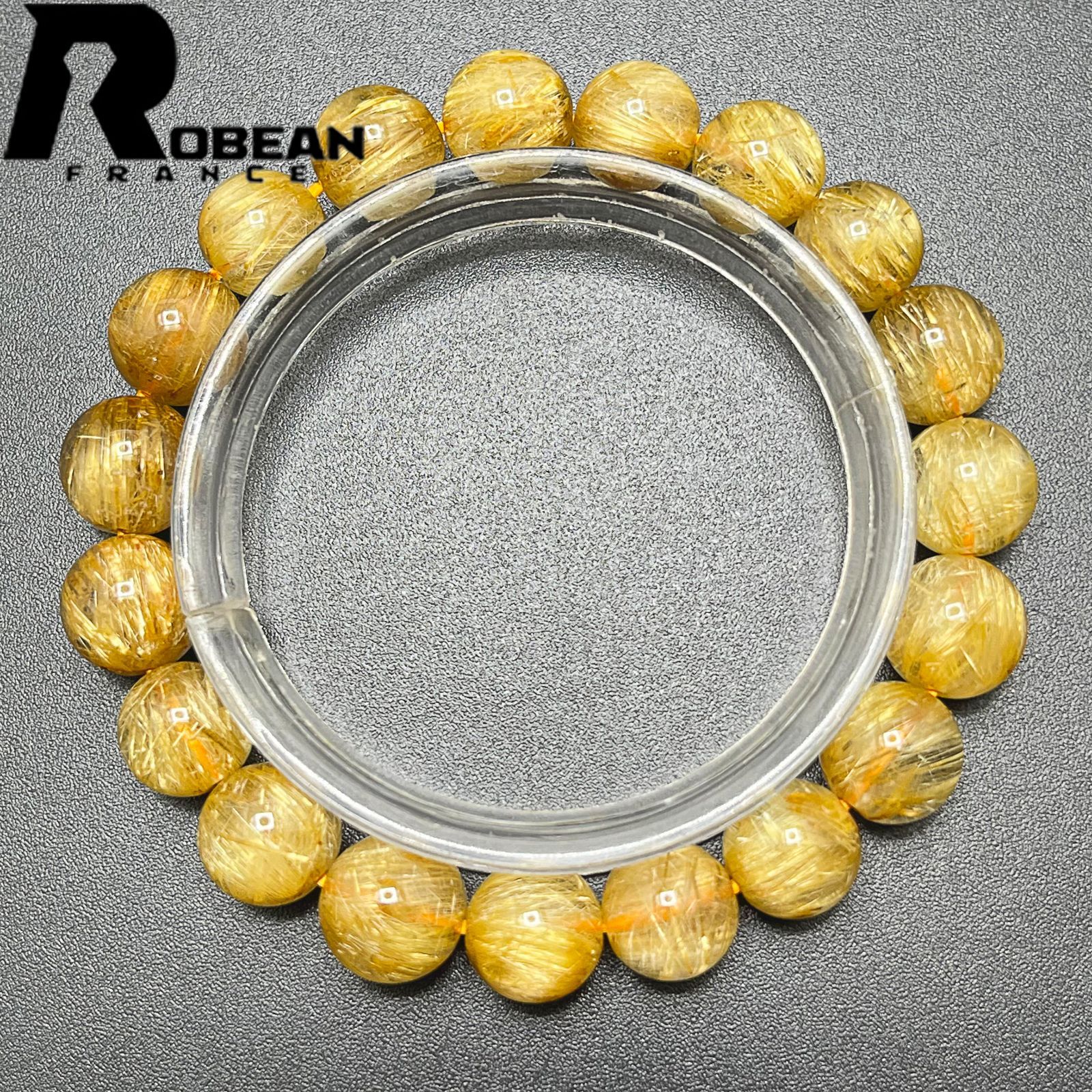 在庫切れ 綺麗 EU製 定価12万円☆ROBEAN・極!極満針ルチルクォーツ