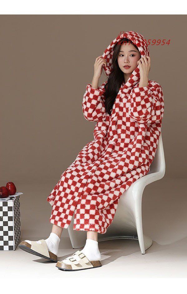 ルームウェア レディース ワンピース 可愛い 寝巻き 寝間着 ゆったり 前開き冬 パジャマ もこもこ 着る毛布 気持ちいい 高校生 暖かい kni4a059954