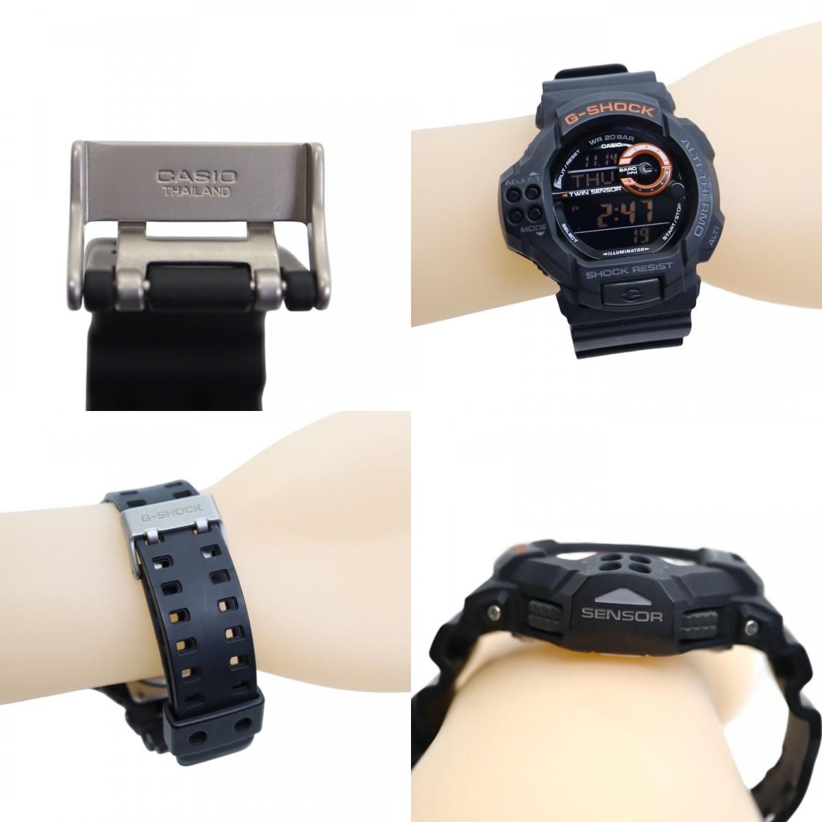 G-SHOCK ジーショック カシオ デジタル 稼働品 ツインセンサー 