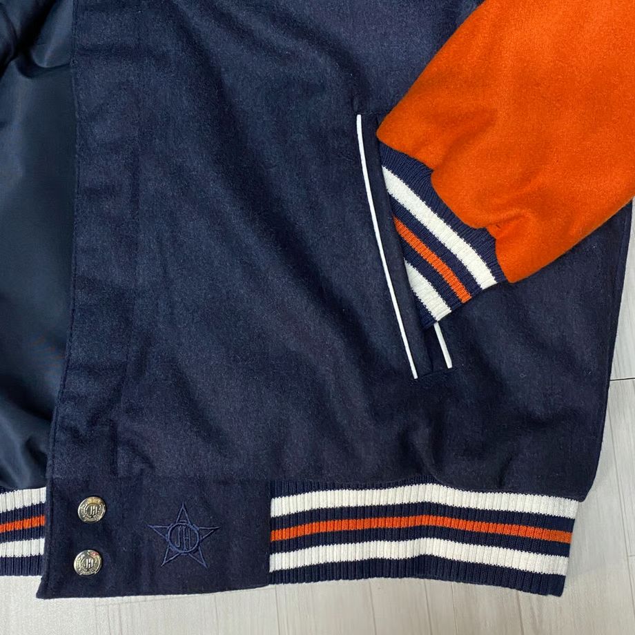 MLB公式 デトロイトタイガース リバーシブル スタジャン ネイビー L MLB公式 デトロイトタイガース リバーシブル スタジャン ネイビー L