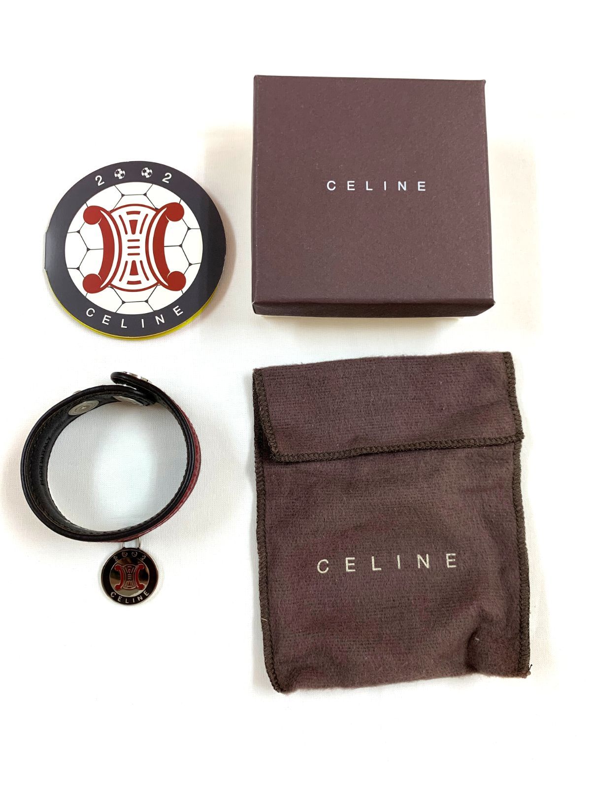 CELINE セリーヌ バングル ブレスレット リストバンド サッカー
