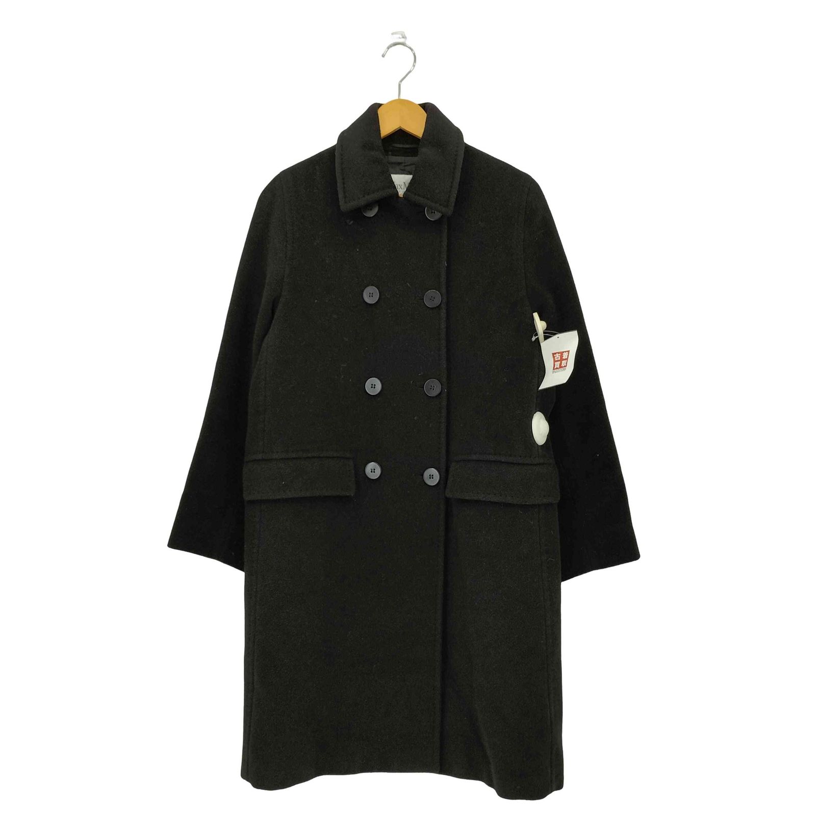 マックスマーラ MAX MARA 白タグ カシミヤブレンド ピーコート レディース 36