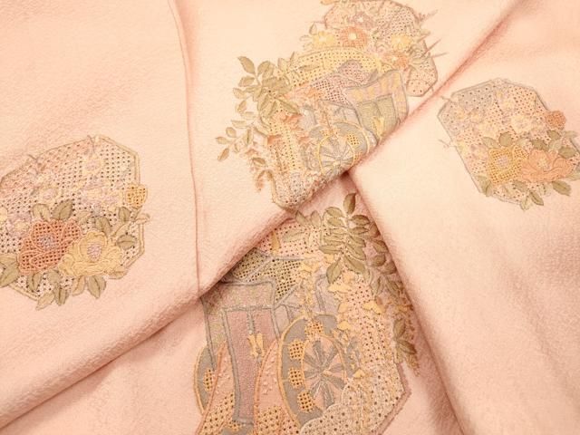 平和屋着物▽中国三大刺繍 スワトウ刺繍 汕頭刺繍 総刺繍 訪問着