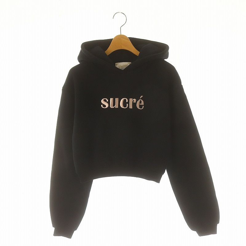 ミシェルマカロン michell Macaron ロゴ刺繍 ショート丈 裏起毛