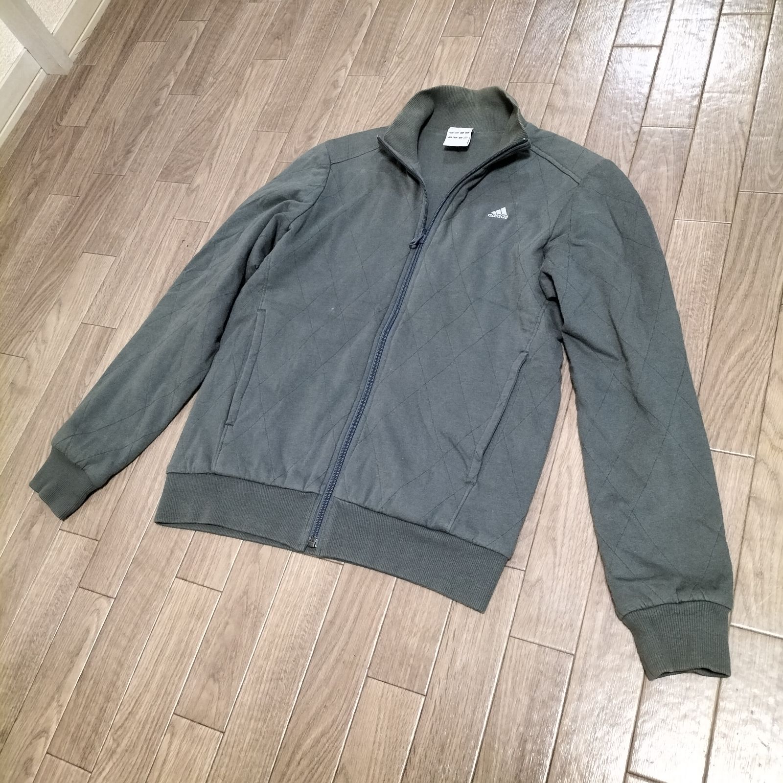 ☆00s OLD adidas 万国旗タグ 中綿入り キルティング コットン 