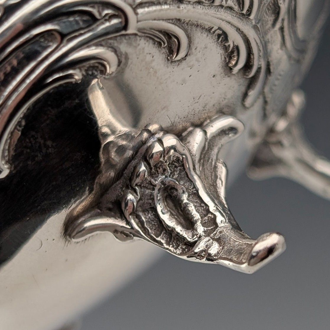 1900年頃 ドイツアンティーク 800シルバー製 2ハンドルボウル 140g  