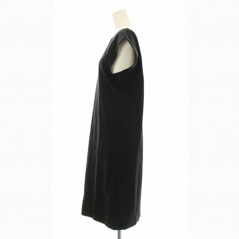 $ HELMUT LANG ブラック ワンピース　38 HELMUT LANG ヘルムートラング ワンピース ノースリーブ ドレス