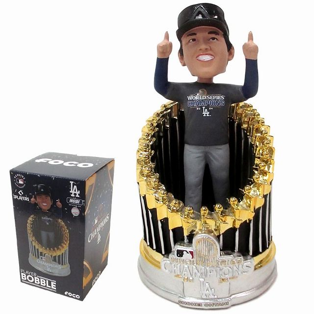 新品 未使用】大谷翔平選手 ドジャース MLB 「トロフィー ボブルヘッド