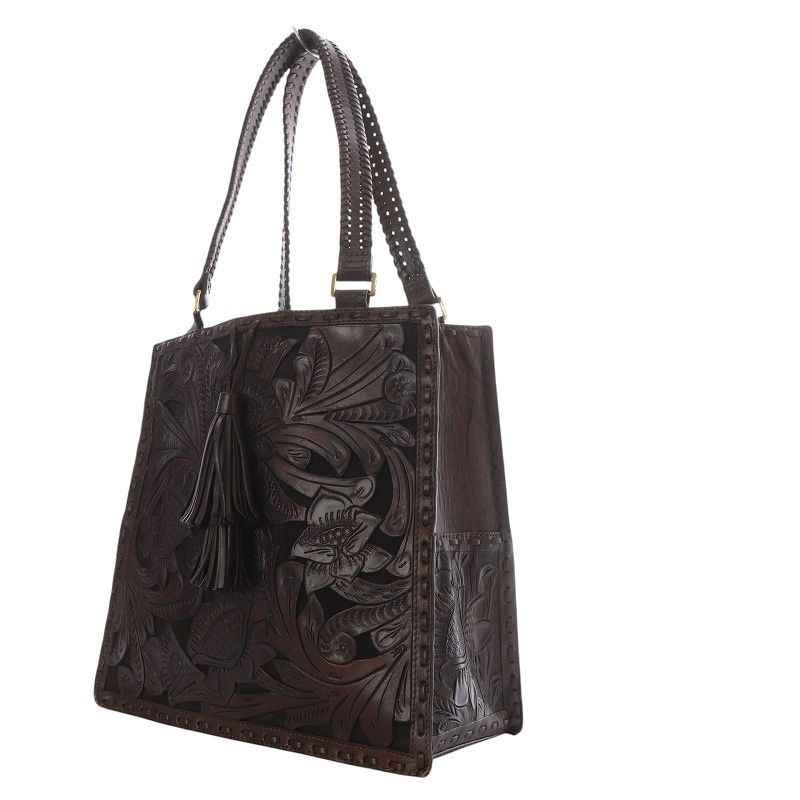 Carving Tribes◇JUTE LIKE TOTE BAG//BRW/タグ付き｜バッグ