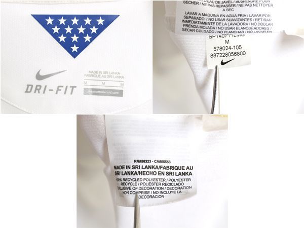 NIKE - ナイキ アメリカ 代表 サッカー ユニフォーム メンズ M / 正規品 2014 ワールドカップ モデル オフィシャル 当時物 スウッシュ ポロシャツ ナイキ アメリカ 代表 サッカー ユニフォーム メンズ M / 正規品