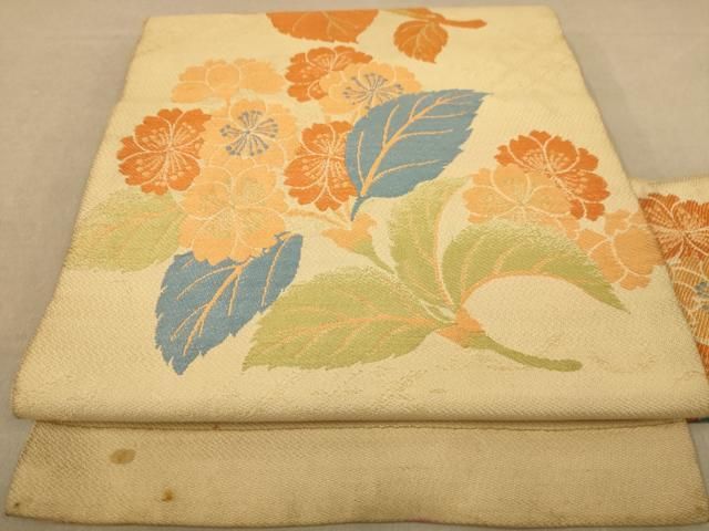 専用帯3375 ●高級 正絹 金彩友禅 名古屋帯 楽天市場】岡重 九寸名古屋帯 金彩加工 京友禅 正絹 五泉 駒塩瀬