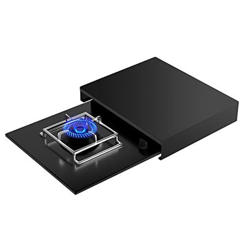 黑_32x54x7cmx1mm KUZRZNH ガスコンロ カバー レンジカバー コンロカバー ステンレス鋼材料 防塵 滑り止め 耐久性 多機能 誘導調理器ブラケット アイテム収納ラック 棚 お手入れが簡単 便利な収納