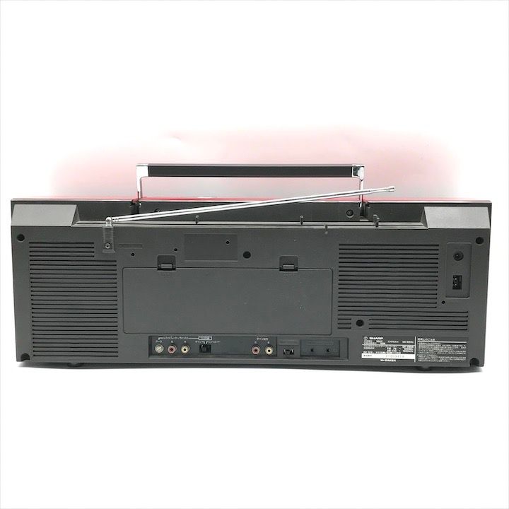 SHARP シャープ GF-490R ダブル ラジカセ 音響機器 オーディオ ラジオ受信 昭和レトロ 稼働品 レッド m15078 ANARI_COM_TR