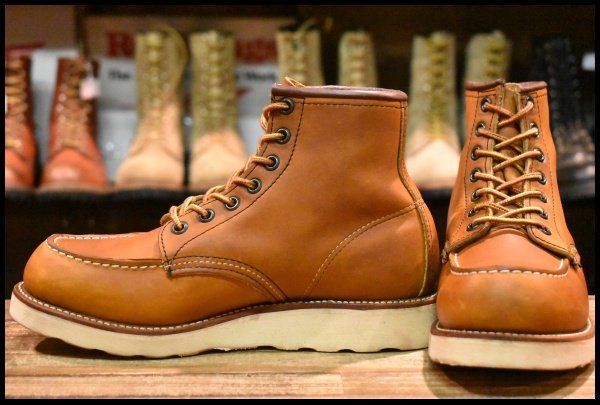 6D サイド羽タグ 98年 レッドウィング 875 アイリッシュセッター 茶 オロイジナル モック 編み上げ ブーツ redwing HOPESMORE FI085