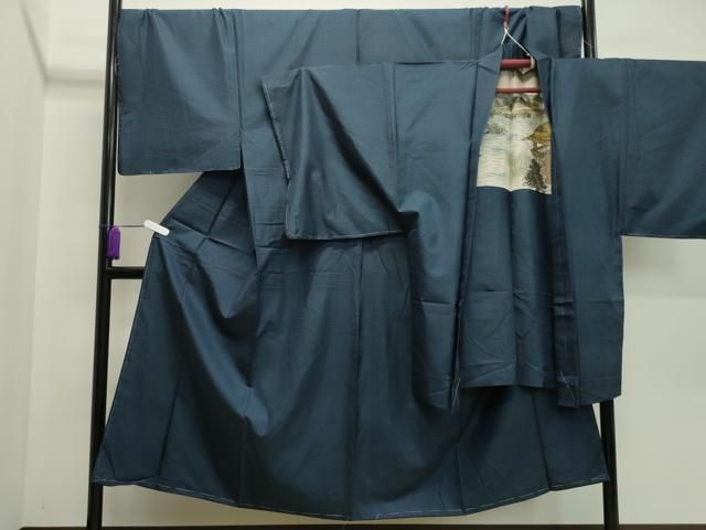 平和屋着物●男性 本場大島紬 アンサンブル 100亀甲 総詰め キングサイズ 正絹 ♥ CAAX5860gh