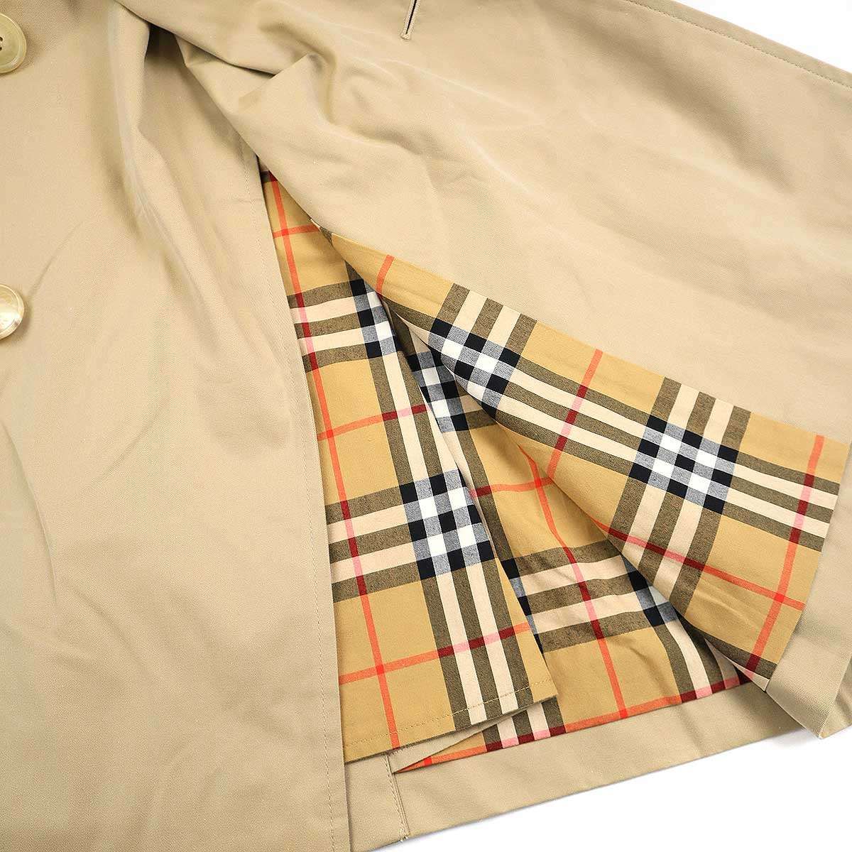 BURBERRY バーバリー THE KENSINGTON MEDIUM 裏ノバチェックトレンチコート 4073483 ベージュ 48