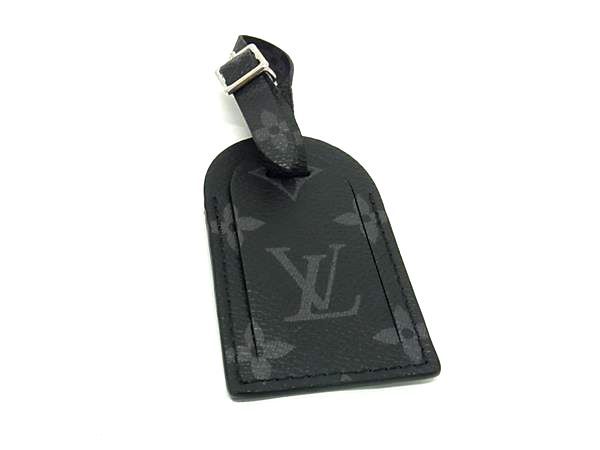 LOUIS VUITTON ルイヴィトン モノグラムエクリプス ネームタグ バッグチャーム メンズ レディース ブラック系 FN0599