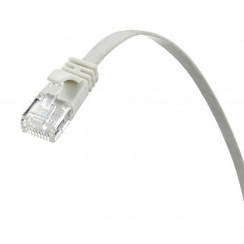 サンワサプライ カテゴリ6AフラットLANケーブル ホワイト 10m KB-FL6A-10W