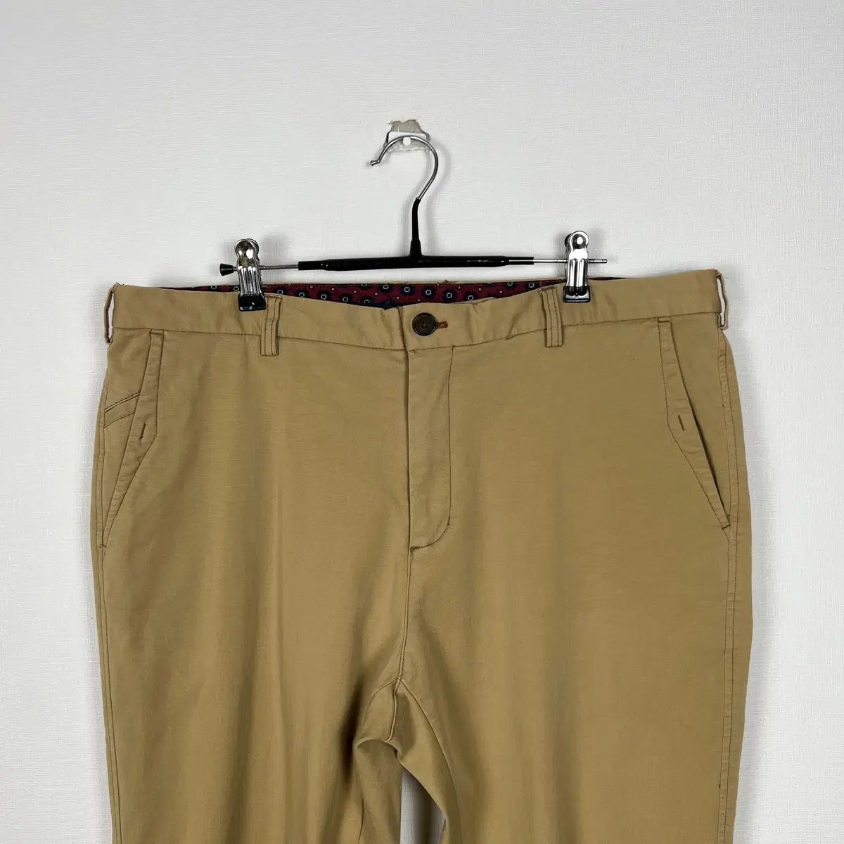 OLZEN/ストレッチ グッド ベージュ コットン ズボン メンズ 90 XL/ラデン