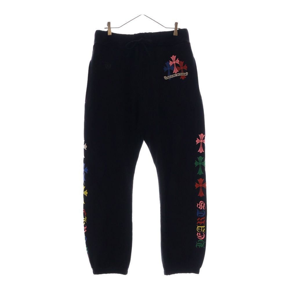 CHROME HEARTS クロムハーツ MLTCOL CEM CRS SWT PNT マルチ セメタリークロス プリント スウェットパンツ ブラック
