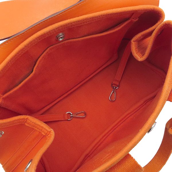 一点物　正規品　エルメス　ヴァルパライソ　PM ハンドバッグ　オレンジ　送料無料 HERMES エルメス ヴァルパライソGM トートバッグ ハンド