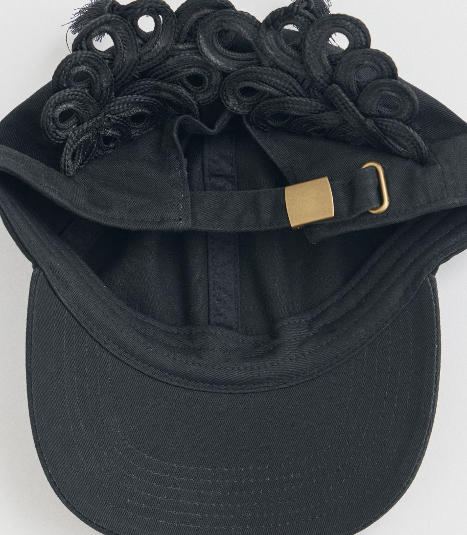 STUDIOUS tanakadaisuke 別注 China ribbon cap (カラー BLACK