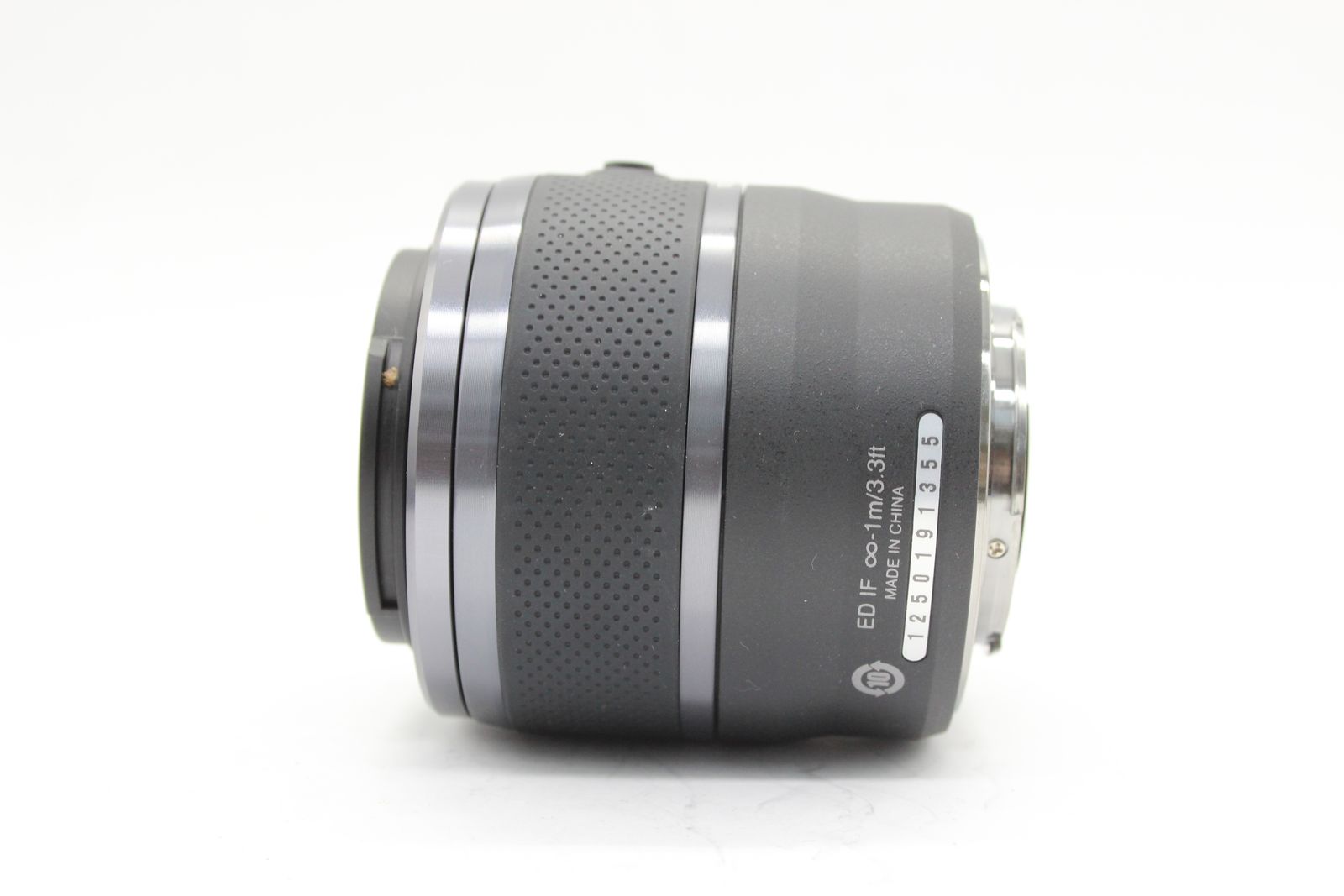 【美品・返品保証】Nikon1 30-110mm ブラック フード付き 極美品 返品保証】 ニコン Nikon 1 Nikkor 30-110mm F3.8-5.6 VR 前後