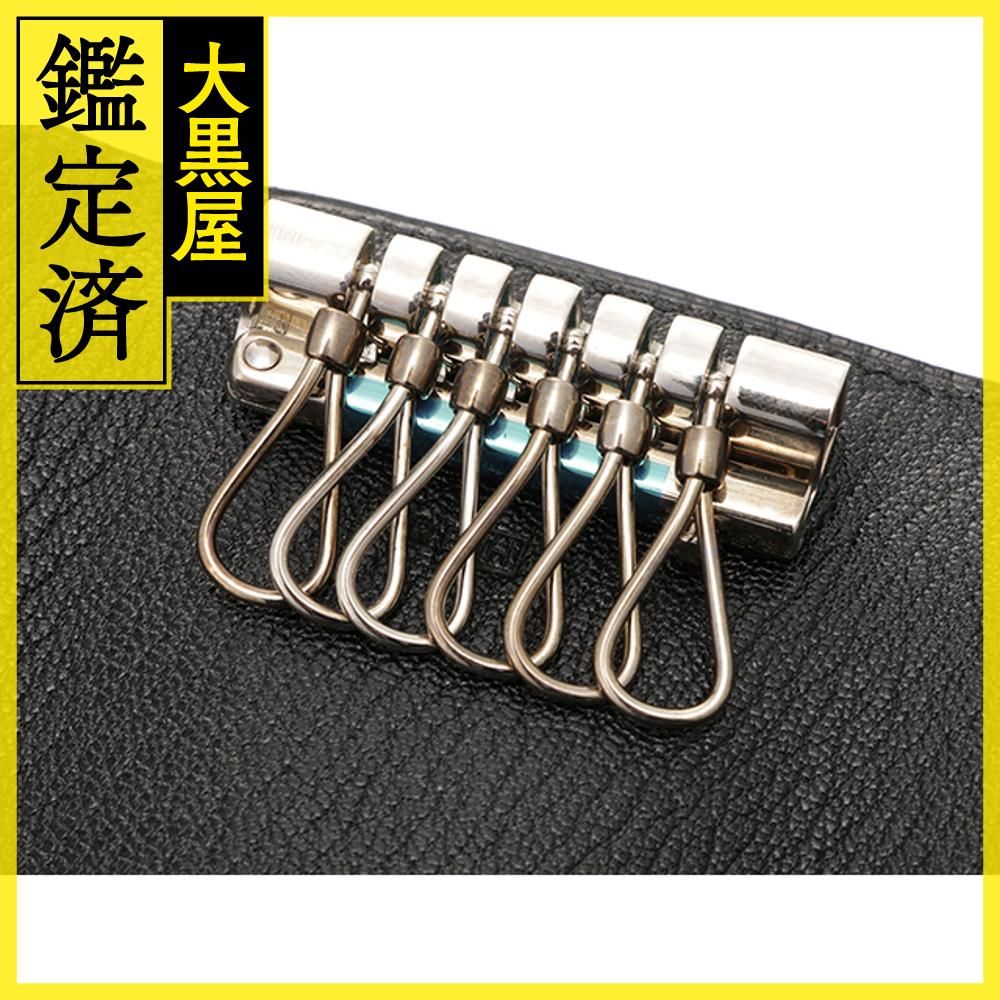 HERMES エルメス セリエ 6連キーケース ブラック/SV 【432