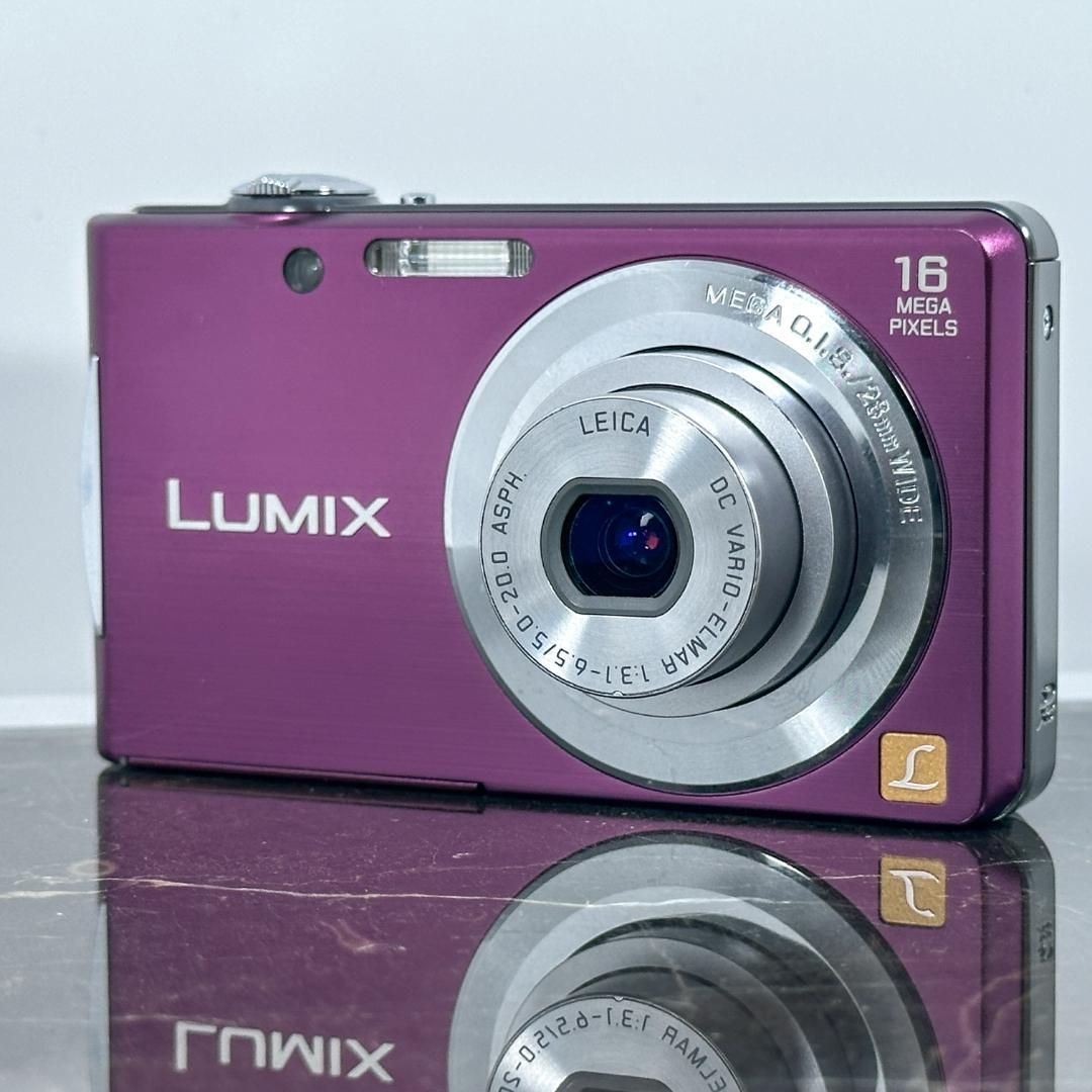 Panasonic LUMIX DMC-FH5 バイオレット パナソニック ルミックス デジタルカメラ コンパクトデジカメ コンデジ カメラ 動作品 広角28mm 光学4倍ズーム 薄型 軽量モデル カラー レトロデジカ
