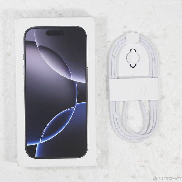 中古品〕 iPhone16 Pro 512GB ブラックチタニウム MYN43J／A SIM