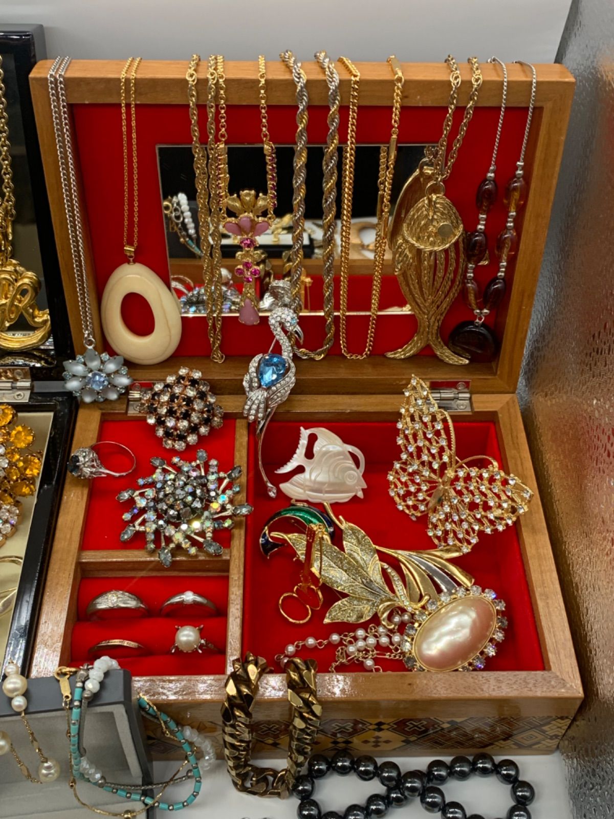 【生前整理　遺品整理】　ネックレス　リング　ピアス　他　アクセサリーおまとめ 遺品整理 生前整理 アクセサリー まとめ売り ネックレス リング