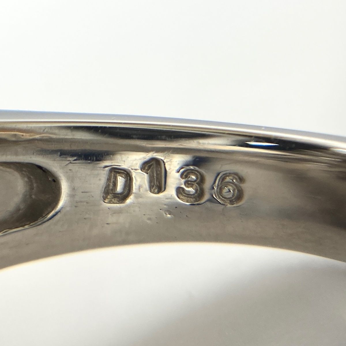 パール デザインリング プラチナ 指輪 メレダイヤ 真珠 リング 15.5号 