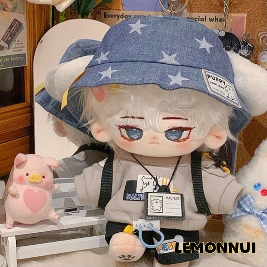 ぬいぐるみ服 着せ替え 20cm ぬい服 帽子付き ぬい活 推し活 推しぬい 綿人形 棉花娃娃 ちびぬい服 ちびぐるみ コットンドール cotton doll-B5202