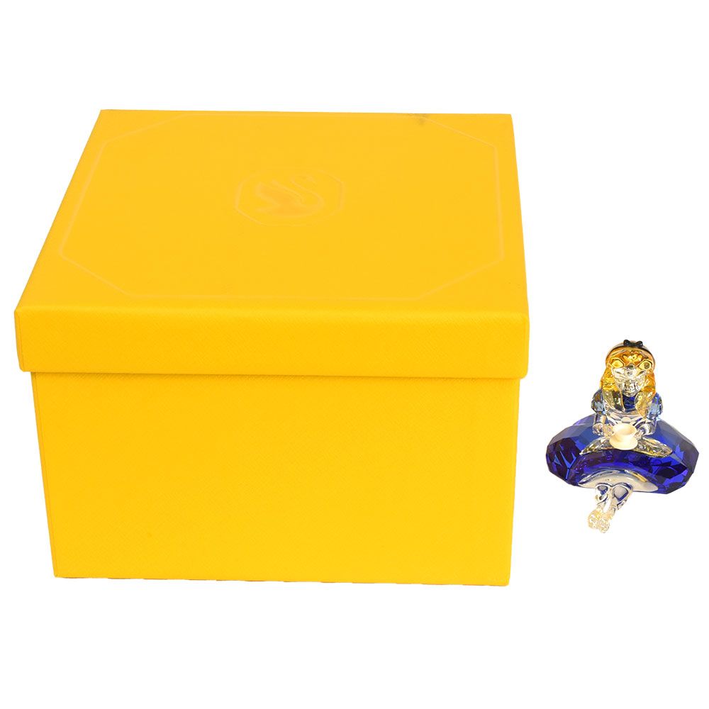 SWAROVSKI - スワロフスキー SWAROVSKI ディズニー 不思議の国のアリス アリス オブジェ 置物 5670324 ブルー クリア【中古】 スワロフスキー SWAROVSKI ディズニー 不思議の国のアリス