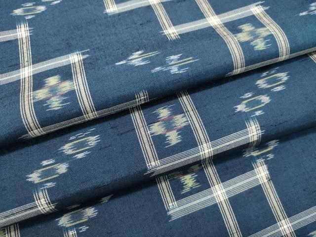 平和屋着物▽重要無形文化財 人間国宝 伊勢型紙縞彫師 児玉