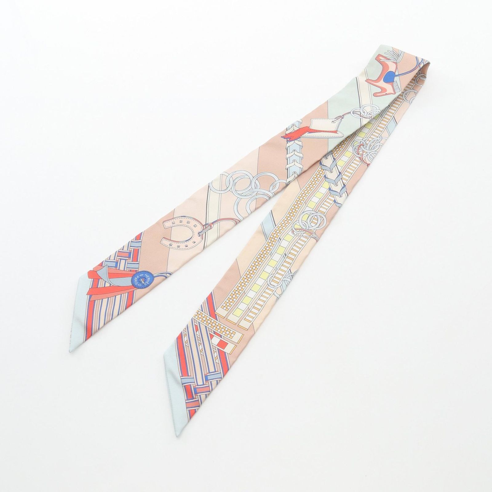 ❤未使用品❤ツイリー BRIDES ET GRIS-GRIS　ベージュ エルメス エルメス / HERMES ツイリー BRIDES ET GRIS GRIS ベージュ